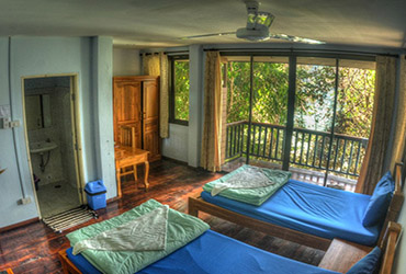 interior of surin islands sinsamut bungalow